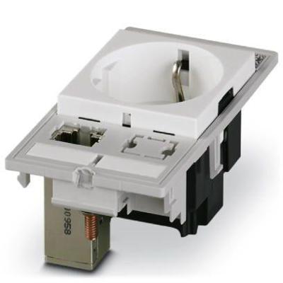 Phoenix Contact 1054542 Geaard stopcontact IP20, IP00 Grijs