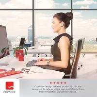 Contour Design ArmSupport Red Gel-polssteun Zwart - thumbnail