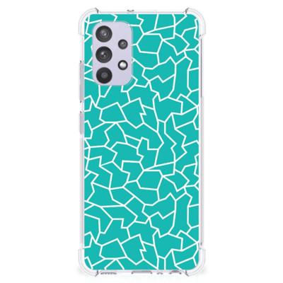 Samsung Galaxy A32 4G | A32 5G Enterprise Editie Back Cover Cracks Blue Samsung Galaxy A32 4G | A32 5G Enterprise Editie Back Cover Cracks Blue