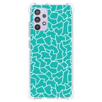 Samsung Galaxy A32 4G | A32 5G Enterprise Editie Back Cover Cracks Blue - thumbnail