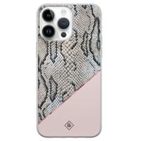 iPhone 14 Pro Max siliconen hoesje - Snake print - thumbnail
