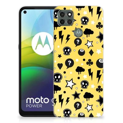 Silicone Back Case Motorola Moto G9 Power Punk Geel Silicone Back Case Motorola Moto G9 Power Punk Geel