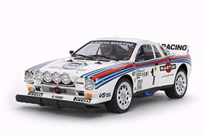 Tamiya 1:10 RC auto Elektro Straatmodel RC Lancia 037 Rallye TA-02S Brushed 4WD Bouwpakket TA-02SW