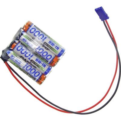 Panasonic Reihe F1x4 Graupner Accupack Aantal cellen: 4 Batterijgrootte: AAA (potlood) Kabel, Stekker NiMH 4.8 V 1000 mAh