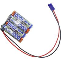 Panasonic Reihe F1x4 Graupner Accupack Aantal cellen: 4 Batterijgrootte: AAA (potlood) Kabel, Stekker NiMH 4.8 V 1000 mAh - thumbnail