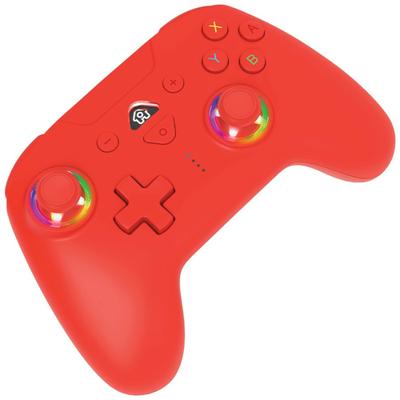 Draadloze controller - SUBSONIC - Switch 2 / Switch - Programmeerbare LED's - Trillingen - Gyroscoop - Rood - thumbnail