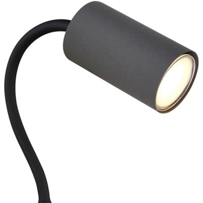 Globo Zwarte lampRobby stopcontact met grijs - 57911DPG