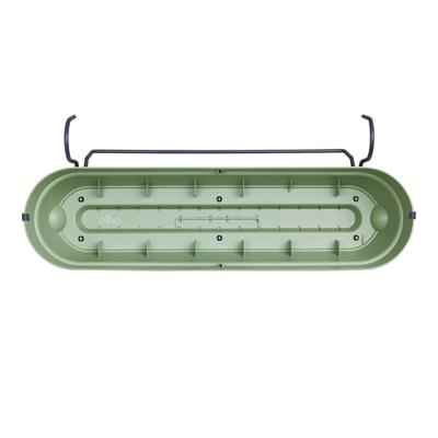 Elho Vibia Campana balkonbak Allin1 70 cm pistache groen - thumbnail