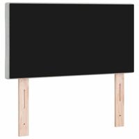 LED Hoofdbord met LED -striplichten Lichtgrijs 80 cm Fluweel - thumbnail
