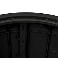 Tuinbox 3-in-1 polypropeen zwart - thumbnail