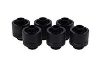 Alphacool eiszapfen 16/10mm compression fitting verbinding (zwart, 6 stuks) - thumbnail