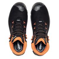 uvex 2 GTX MACSOLE® 6525242 Hoge veiligheidsschoenen ESD S3 Schoenmaat (EU): 42 Zwart, Oranje 1 paar - thumbnail