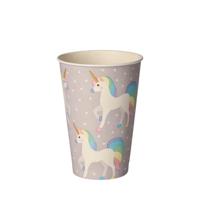 Papstar Drinkbekers unicorn karton 0,2l - thumbnail