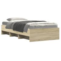 Bedframe zonder matras hout sonoma eikenkleurig 100x200 cm - thumbnail