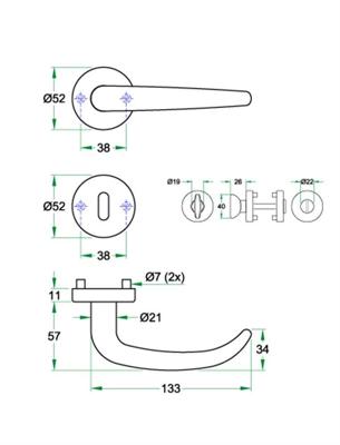 Krukgarn FIONA rvs mat PC