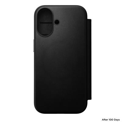 Nomad Modern lederen folio iPhone 17 - Black