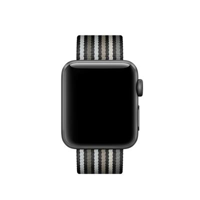 Apple Woven Nylon Apple Watch 38mm / 40mm / 41mm Black Stripe