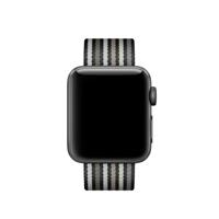 Apple Woven Nylon Apple Watch 38mm / 40mm / 41mm Black Stripe - thumbnail