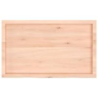 Wandschap 100x60x(2-6) cm onbehandeld massief eikenhout - thumbnail