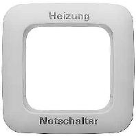 Busch-Jaeger 2CKA001725A0662 Frame, Verwarmingsnoodschakelaar Frame 1-voudig Duro 2000 SI Crème-wit, Parel-wit 1 stuk(s)