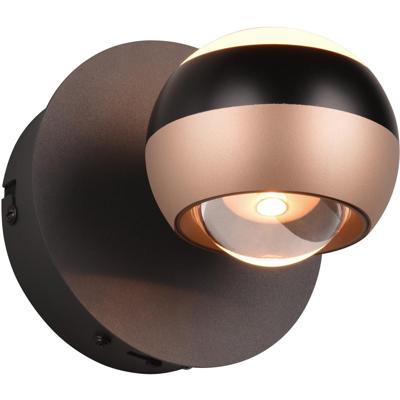 LED Wandlamp - Trio Select Orbit - 1 Lichtpunt van 8 Watt - Dimbaar - Aanpasbare Lichtkleur - Draaibaar - Mat Zwart - Metaal