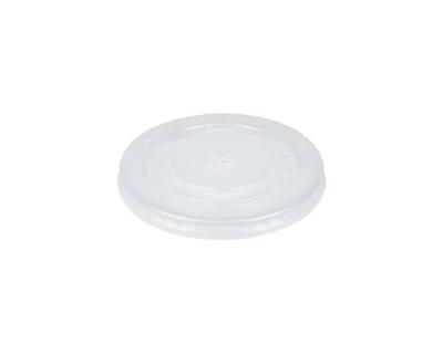 Deksel Milkshakebeker Plat met Kruis 90mm Plastic (50 stuks)