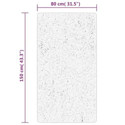 VidaXL Vloerkleed istan hoogpolig glanzend 80x150 cm beige VidaXL Vloerkleed istan hoogpolig glanzend 80x150 cm beige