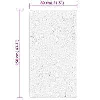 VidaXL Vloerkleed istan hoogpolig glanzend 80x150 cm beige - thumbnail