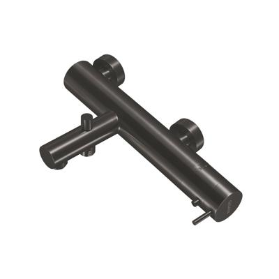 Badthermostaat Qisani Flow Geborsteld Gun Metal