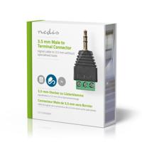 CCTV-Beveiligingsconnector | 5x | 3-Aderige naar 3,5 mm Male - thumbnail