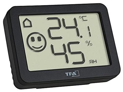TFA Dostmann 30.5055.01 Thermo- en hygrometer Zwart