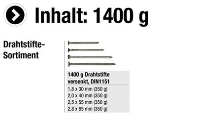 Connex Nagels Blank (Mix) Box 1.4Kg - B30053