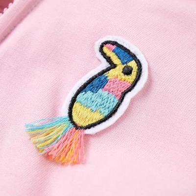 Kindervest met capuchon en rits 92 felroze Kindervest met capuchon en rits 92 felroze