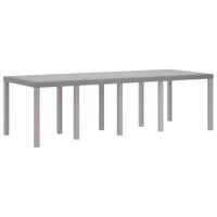 VidaXL Tuin Tafel Lichtgrijs 250 x 100 x 73 cm Poly Rattan - thumbnail