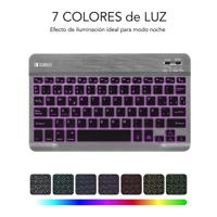 FUNDA TECLADO TABLET SUBBLIM SMART BACKLIT BT KEYBOARD GREY - thumbnail