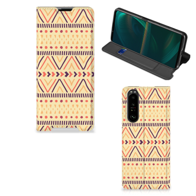 Sony Xperia 5 III | Hoesje met Magneet | Aztec Yellow