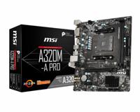 A320M-A PRO - Moederbord - micro ATX - Socket AM4 - AMD A320 - USB 3.1 Gen 1 - Gigabit LAN - thumbnail