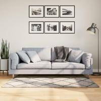 VidaXL Vloerkleed pamplona shaggy hoogpolig 80x150 cm beige antraciet - thumbnail