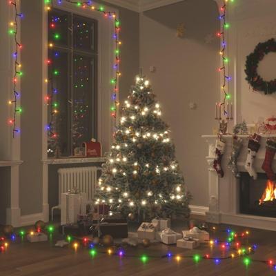 VidaXL Lichtslinger met 150 led's 15 m pvc meerkleurig VidaXL Lichtslinger met 150 led's 15 m pvc meerkleurig