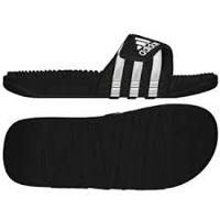 Adidas Adissage Slipper zwart wit - thumbnail
