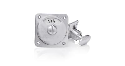 WC slot - Draaiknop vrij-bezet mat nikkel