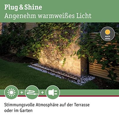 Paulmann Plug & Shine 93922 Verlichtingssysteem Plug&Shine LED-opbouwlamp LED 8 W Warmwit Antraciet