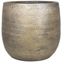 Pot mira d18h16cm industrieel goud - thumbnail