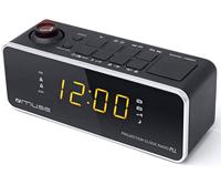 Muse M-188 P wekkerradio met tijdprojectie (FM/MW, 2 wektijden) zwart - thumbnail