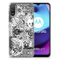 Silicone Back Case Motorola Moto E20 | E40 Skulls Angel - thumbnail