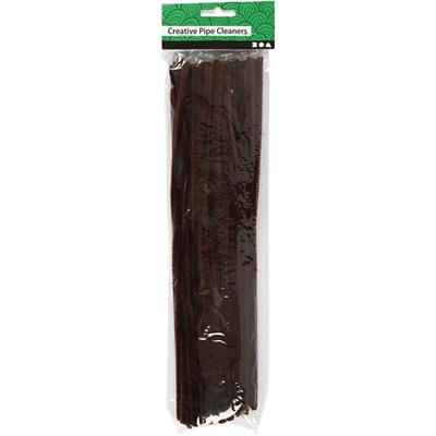 Creativ Company Chenille bruin 30cm, 50st. - thumbnail