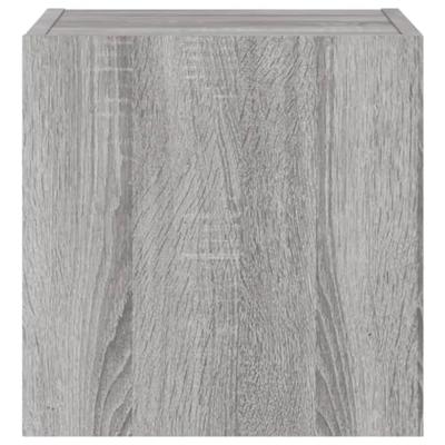 Tv-wandmeubel met LED-verlichting 30,5x35x30 cm grijs sonoma Tv-wandmeubel met LED-verlichting 30,5x35x30 cm grijs sonoma