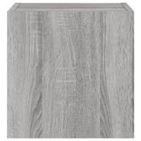 Tv-wandmeubel met LED-verlichting 30,5x35x30 cm grijs sonoma - thumbnail