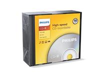 Philips CD-R blanco (700 MB data/80 minuten, 52x high speed opname, 10er slim case) - thumbnail
