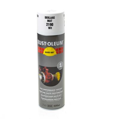 Rust-Oleum deklaag - Hard Hat - matwit - 0.5l - spuitbus